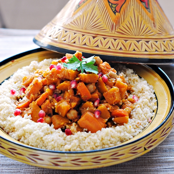 Butternut Squash, Sweet Potato, and Chickpea Tagine
