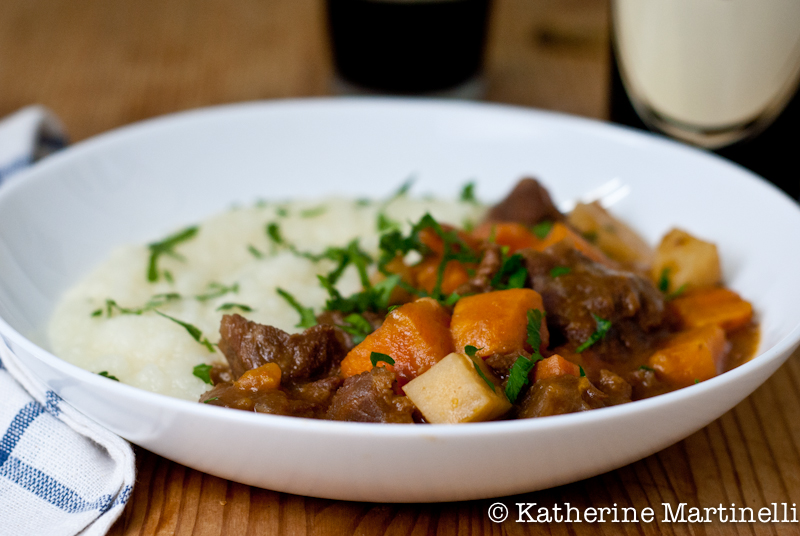 Irish Beef Stew with Daikon Radish Puree