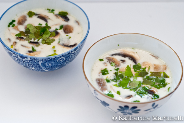 Tom Kha Hed (Thai Coconut and Mushroom Soup)