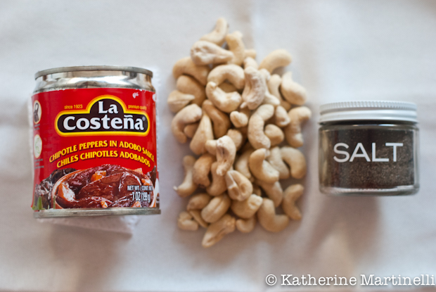 Ingredients for Smoky Cashew Salsa, Inspired by New York's Empellon Restaurant