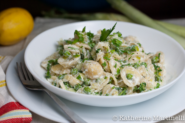 Orecchiette with Leeks and Ricotta and a Leek Blog Hop