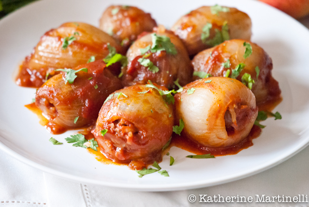 Sweet and Sour Stuffed Onions